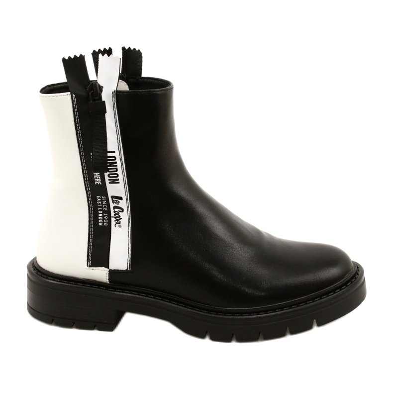 Botas en blanco y negro de las mujeres Lee Cooper LCJ-21-47-0650LA
