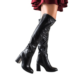 Goodin Botas negras con estilo negro Goodin Botas negras con estilo negro
