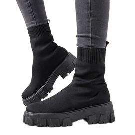 Botas negras de suela gruesa Randy negro Botas negras de suela gruesa Randy negro