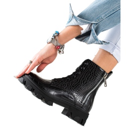 TRENDI Trabajadores con cremallera decorativa. negro TRENDI Trabajadores con cremallera decorativa. negro