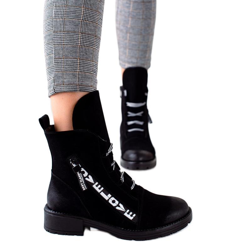 W. Potocki Botines negros de moda Potocki
