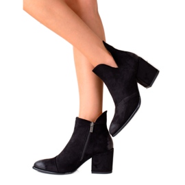 W. Potocki Botas de ante Potocki negro