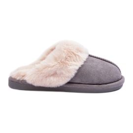 Pantuflas de Mujer Pantuflas con Piel Gris Pinky