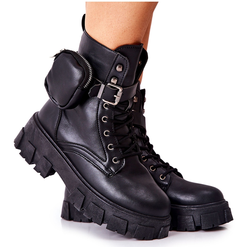 Botas Trabajadoras Con Riñón Olenisse Negra negro