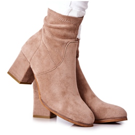 PE1 Botas Mujer Ante Beige Merducio caqui PE1 Botas Mujer Ante Beige Merducio caqui