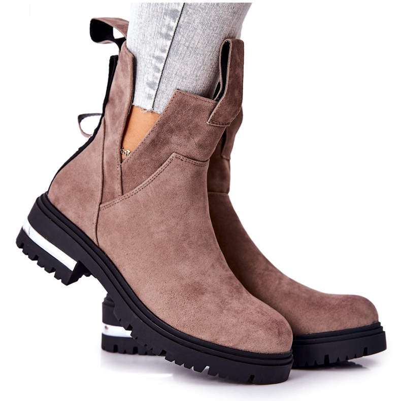 PS1 Warm Booties Botas Jodhpur Con cremallera Cappucino My Way caqui PS1 Warm Booties Botas Jodhpur Con cremallera Cappucino My Way caqui