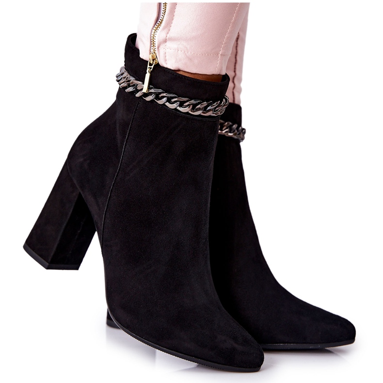 Botas Altas Piel Laura Messi Negra 2203 negro