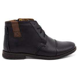 Olivier Botas de invierno negras para hombre 315MP negro