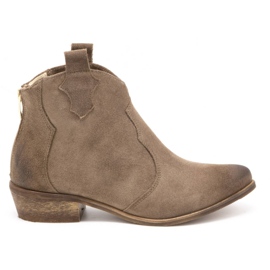 Exquisite Botas de mujer piel 1128EX almendra beige