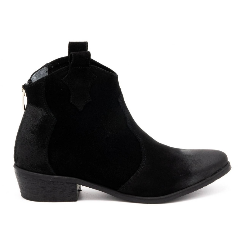 Exquisite Botas de piel mujer 1128EX negro