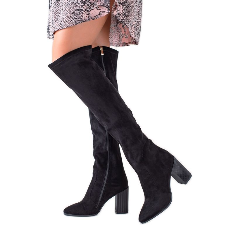 Goodin Botas con Tacón Decorativo negro Goodin Botas con Tacón Decorativo negro