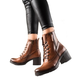 W. Potocki Botas informales con cordones de Potocki marrón W. Potocki Botas informales con cordones de Potocki marrón