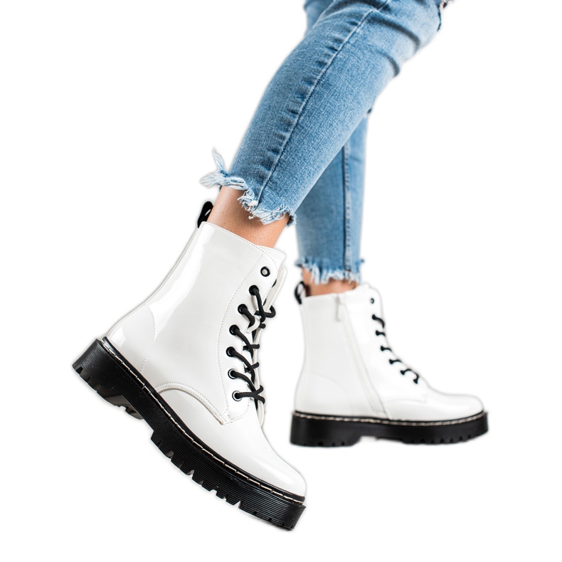 Vinceza Trappers cálidos y con estilo blanco