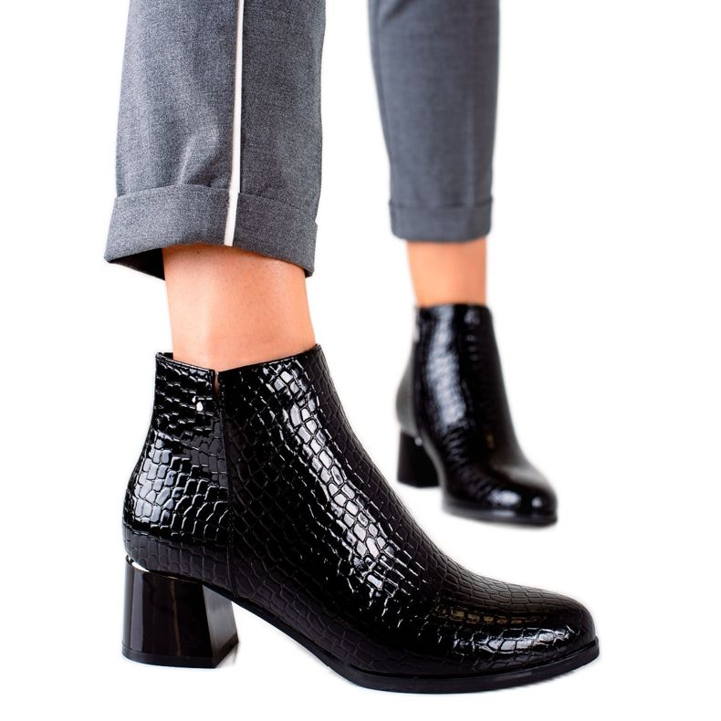 W. Potocki Botas Tacón Alto Potocki negro W. Potocki Botas Tacón Alto Potocki negro