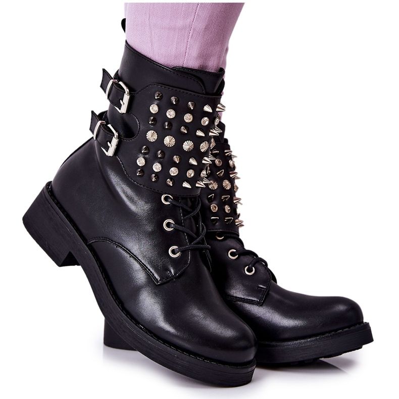 Botas Con Tacos En La Cremallera Laurena Negra negro Botas Con Tacos En La Cremallera Laurena Negra negro