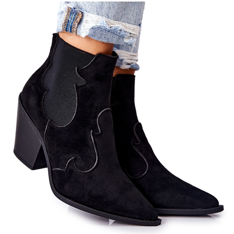 PG1 Botas camperas de ante negro Maurelle