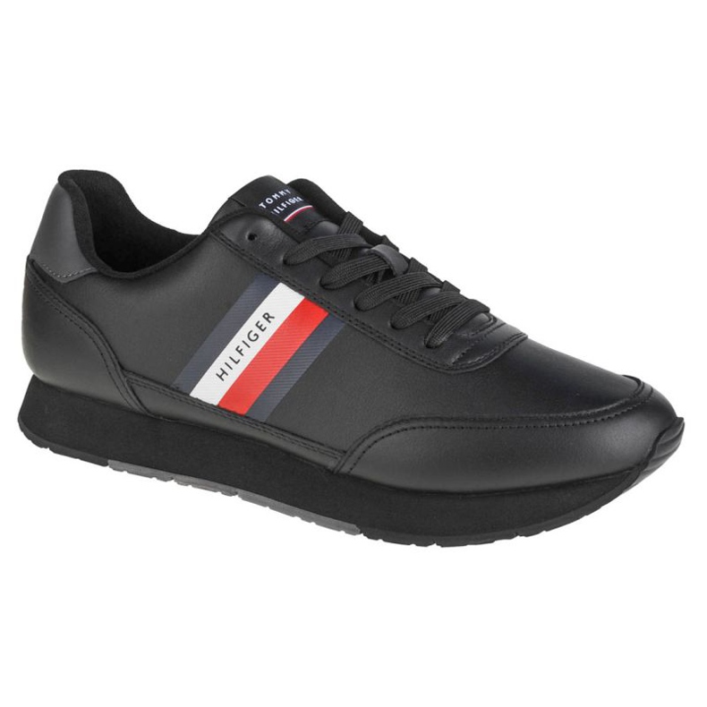 Zapatos Tommy Hilfiger Essential Runner Winter Leather M FM0FM03814-BDS negro