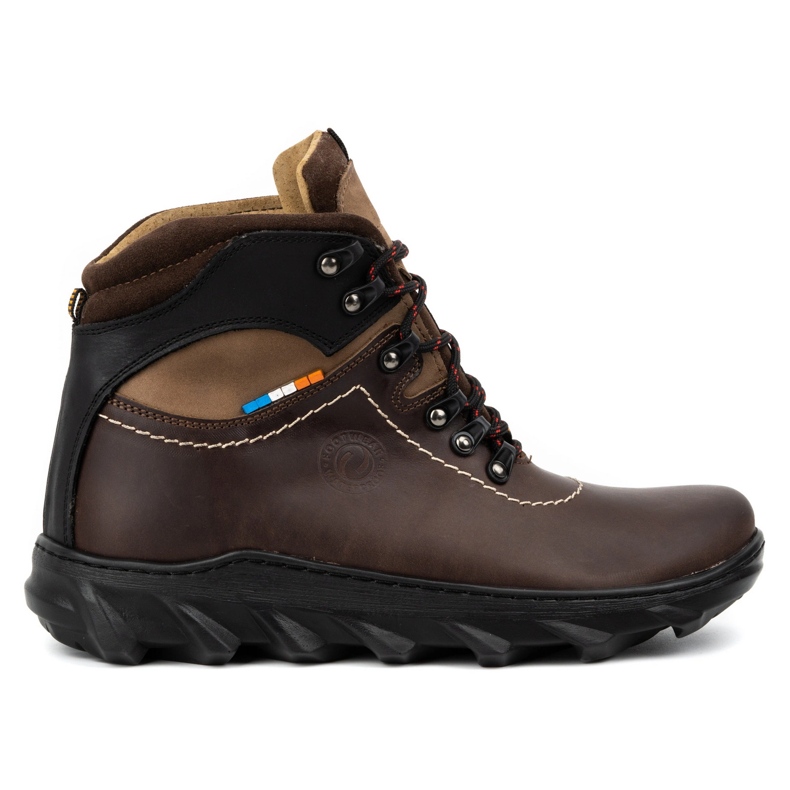 Olivier Botas de piel de invierno para hombre 150GT marrón