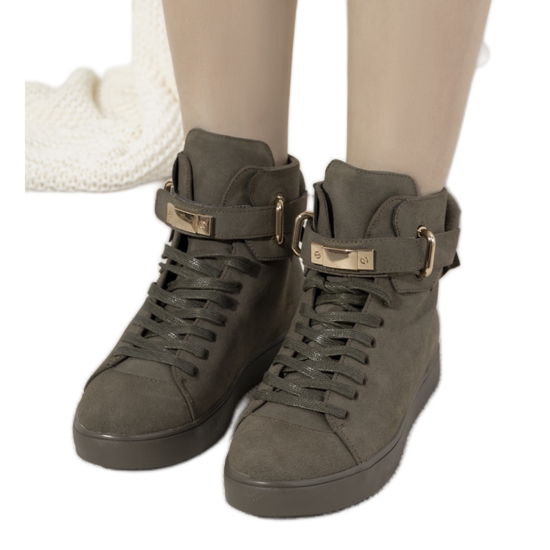 Botas de mujer paganas verdes Botas de mujer paganas verdes