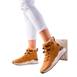 Botas de nieve para mujer Big Star II274262 marrón amarillo