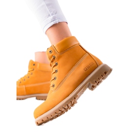 Botas de montaña para mujer Big Star II274447 marrón amarillo