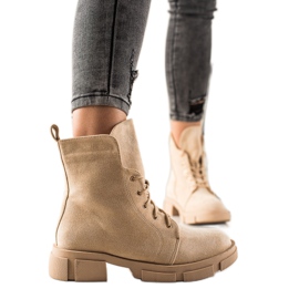 Goodin Trabajadores de gamuza beige