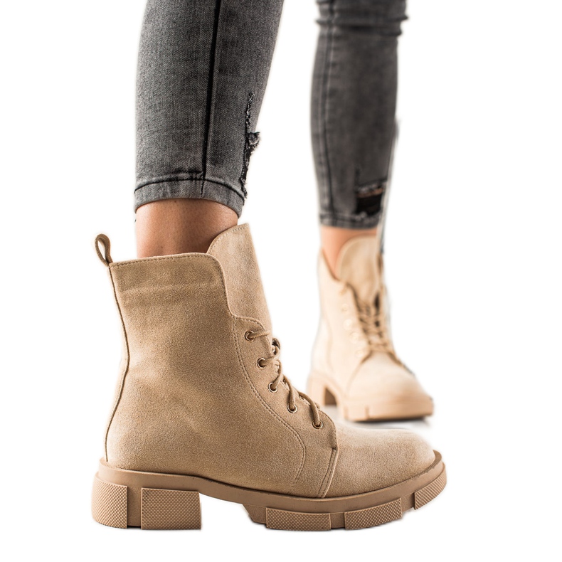 Goodin Trabajadores de gamuza beige
