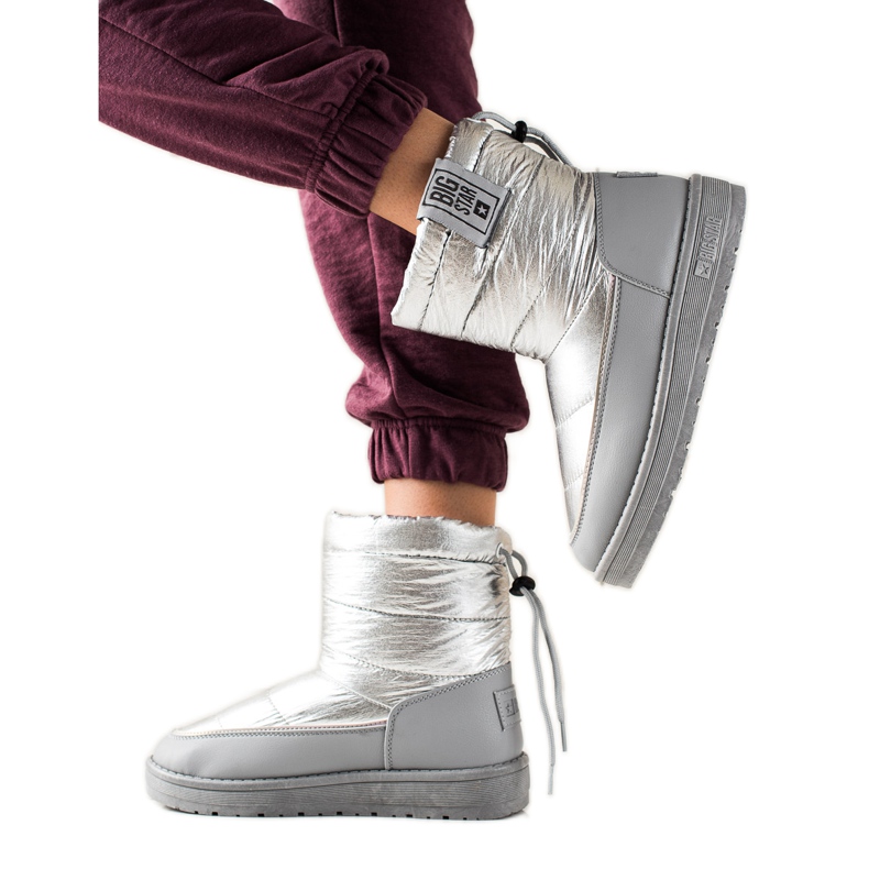 Botas de nieve para mujer Big Star II274118 plata gris