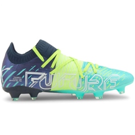 Botas de fútbol Puma Futura Z 1.2 Fg Ag M 106476 03 azul marino, multicolor verde