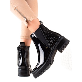 Bestelle Botas lacadas negras negro