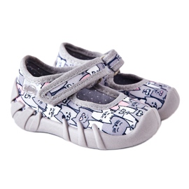 BEFADO S.A. Pantuflas de Inblu Ballerina Cats 109P241 Gris