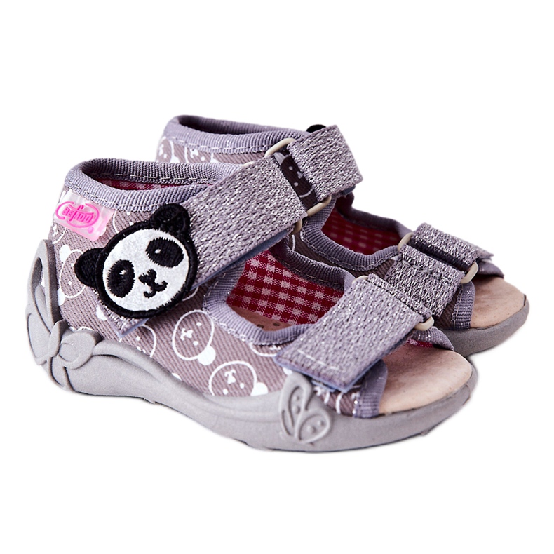 BEFADO S.A. Sandalias Inblu Con Velcro 342P031 Gris