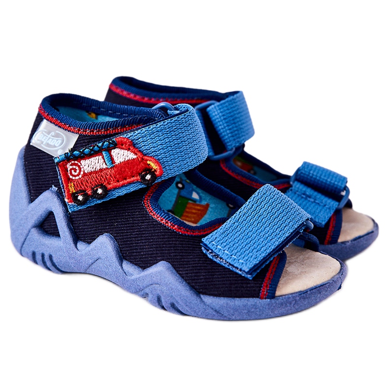 BEFADO S.A. Sandalias Inblu Con Velcro 350P014 Azul Marino
