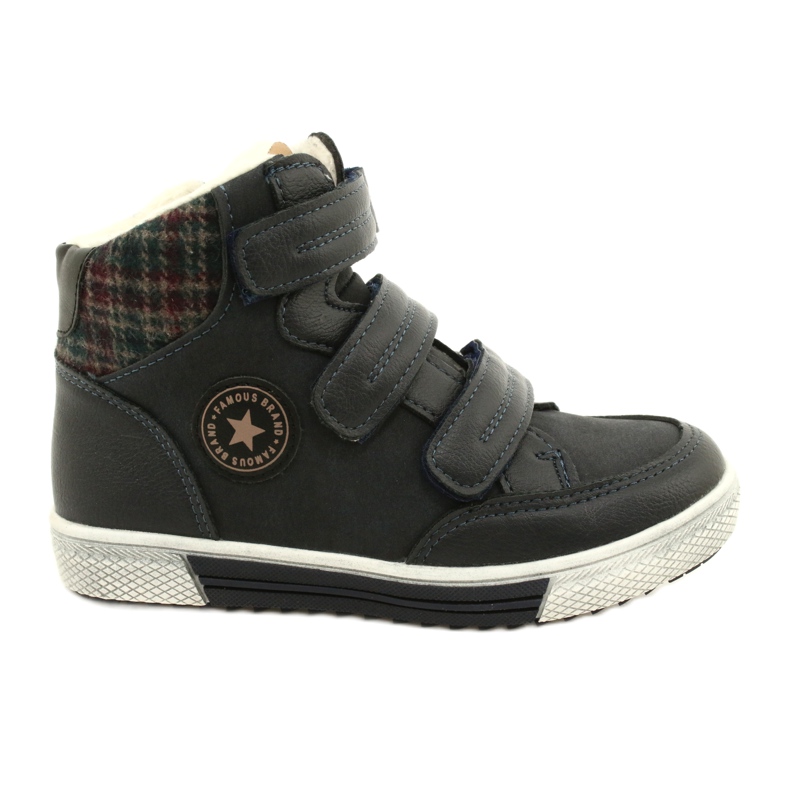 American Club Zapatillas Deportivas Altas Con Piel Americana GC19 / 21 Azul Marino