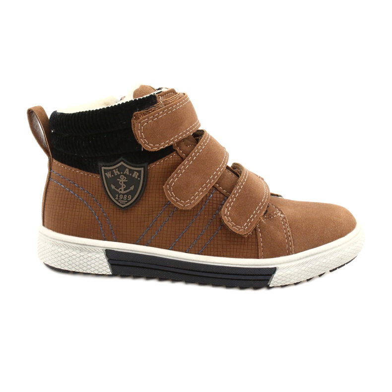Zapatillas deportivas con aislamiento de piel American Club GC24 / 21 DK.Camel marrón