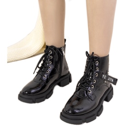 Botas Turner de charol negro