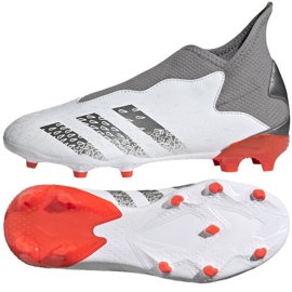 Botas de fútbol adidas Predator Freak.3 Ll Fg Jr FY6297 multicolor blanco Botas de fútbol adidas Predator Freak.3 Ll Fg Jr FY6297 multicolor blanco
