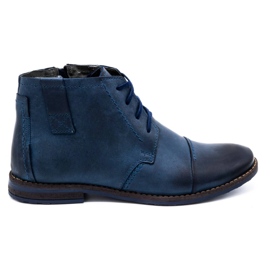 Olivier Botas de invierno para hombre 315MP botas azul marino