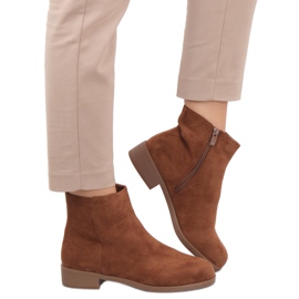 Botas Chelsea de mujer Verbe Camel Suede marrón