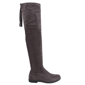 Botas por encima de la rodilla Toum Grey gris