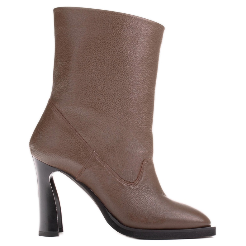 Marco Shoes Botines de piel suave marrón