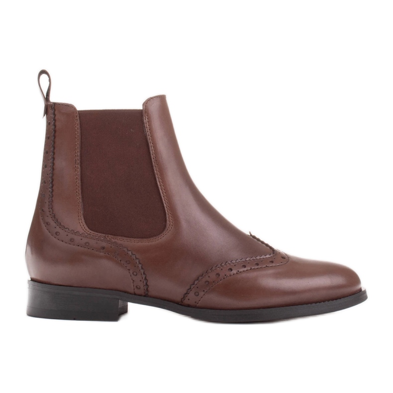 Marco Shoes Botas Chelsea sin cordones Beatle marrón
