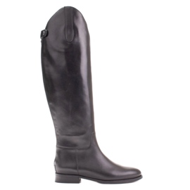Marco Shoes Botas con cremalleras y goma elástica negro