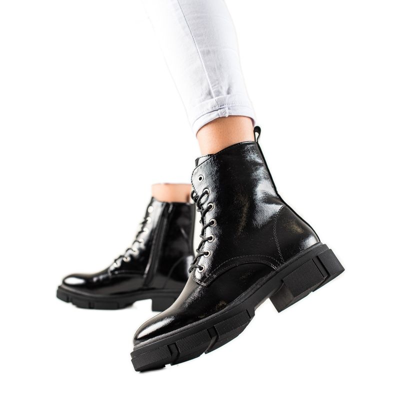 Botas con cordones de Sergio Leone negro