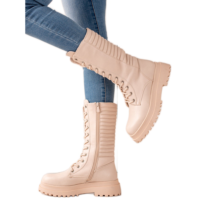 Seastar Botas ecopiel beige Seastar Botas ecopiel beige