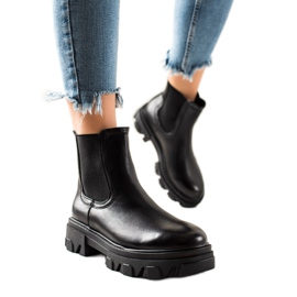 Seastar Botas Chelsea de moda en la plataforma negro