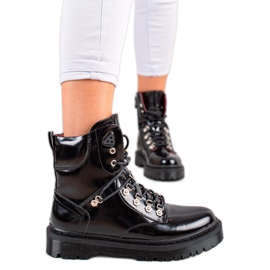 Lucky Shoes Botas Negras Lacadas negro