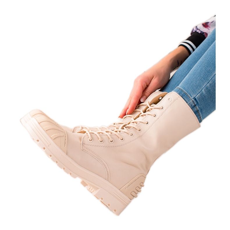 Seastar Tramperos con cordones altos beige Seastar Tramperos con cordones altos beige