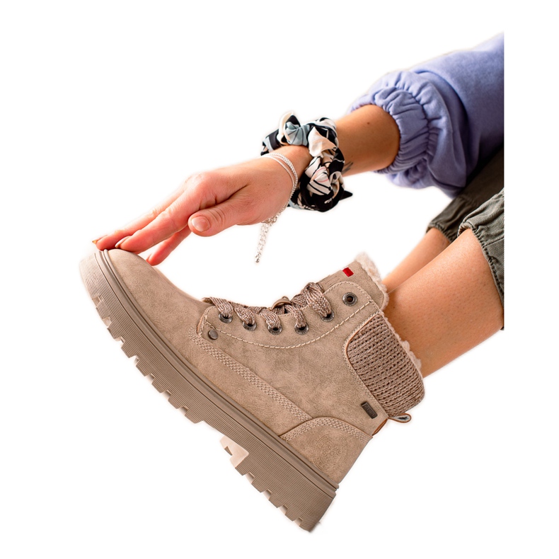 Goodin Tramperos beige con piel de oveja