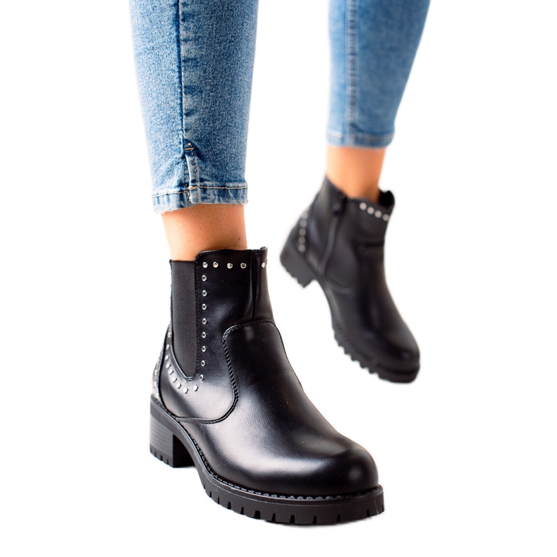 Anesia Paris Cómodas botas negras negro